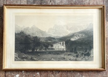 An Antique 19th Century Etching, Signed Bierstadt