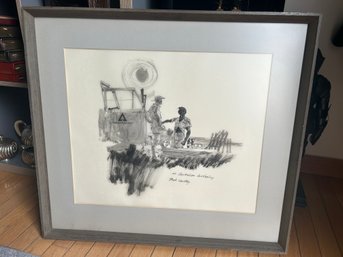 Rare Original 1966 Commercial Illustration By Listed Seattle Artist DICK BROWN- For WEYERHAEUSER NEWS