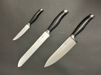 Three Pampered Chef Kitchen Knives