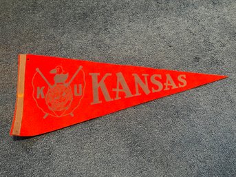 Vintage Kansas University Pennant