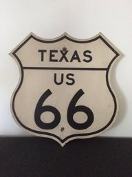 Texas US 66 Sign