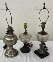 Three Antique Lamps