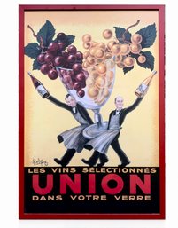 Decorative Framed French Wine Poster