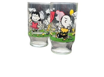 Pair Of Vintage C1966 Schulz Peanuts Glasses