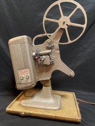 Mid Century Modern Decor: Movie Film Projector 8MM Keystone Brightbeam K-70 Reel Bell & Howell