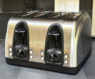 A Large Stainless Steel Toaster