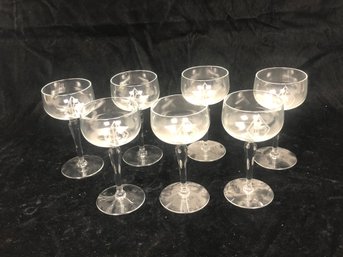 Set Of K Monogramed Wine Goblets
