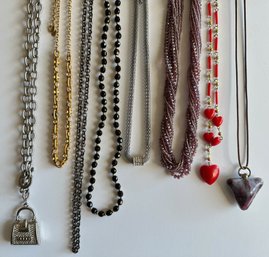 8 Necklaces Including Catherine Popesco, France, Many Vintage