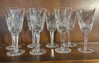 Eight Waterford Crystal Aperitif Glasses