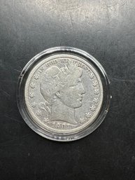 1901 Barber Silver Half Dollar