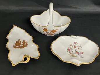 3pc Limoge And Fonde French Petite Bowl & Dishes