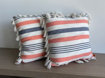 Luxe Striped Accent Pillows