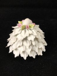 White Floral Trinket Jar