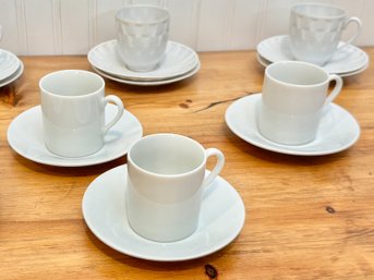 Set Of 7 - Demitasse Cups With Saucers