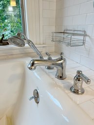 Polished Chrome Kohler Tub Hardware With Hand Sprayer - Bath 3