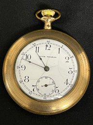 Rare Antique 1910 Seth Thomas Gold Filled Pocket Watch - Works!