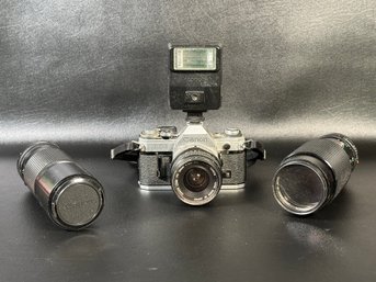 A Vintage Canon AE-1 Camera Outfit Made In Japan