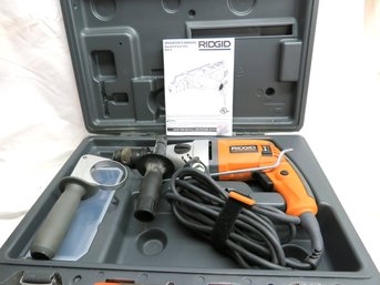 Ridgid R 5010 Hammer Drill In Case