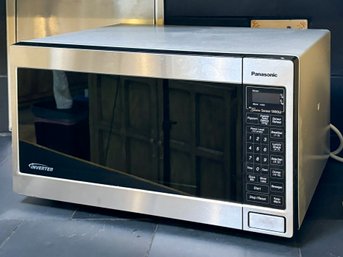 A Panasonic Stainless Steel Inverter Microwave