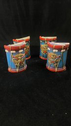 Civil War Bi-Centennial Drum Chalkware Bookends