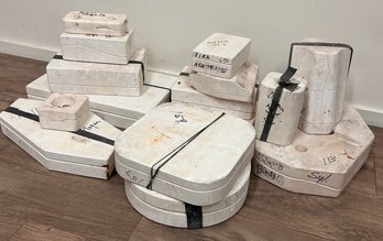 Large Lot Of Various Decorative Plaster Molds - 15 Total