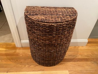 Nice Wicker Half Moon Laundry Basket