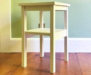A Painted Pine Nightstand Or End Table