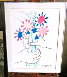 Picasso Bouquet Flowers Vintage Print