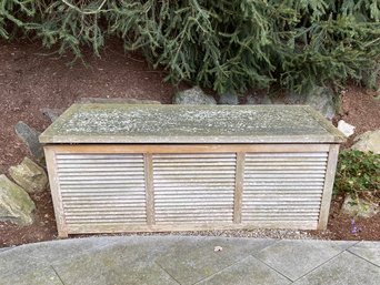 Large Outdoor Teak Storage Chest