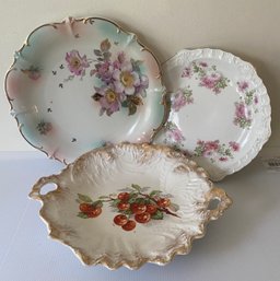 Three Fancy Porcelain Table Accessories