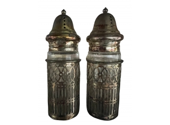 Silver Plate Salt And Pepper - Japan