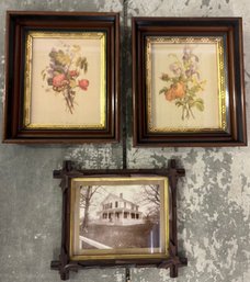 Three Nice Walnut Victorian Frames