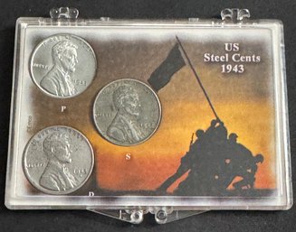 Wartime Steel Cents 1943, 1934-D, 1943-S