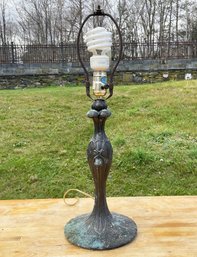 A Vintage Bronze Stick Lamp