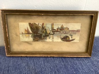 Early Boats Painting