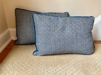 Pair Of Lumbar Throw Pillows