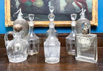 Crystal Decanters, Soda Siphons And Much More