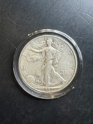 1937 Walking Liberty Silver Half Dollar