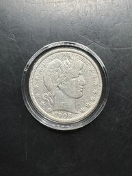 1908 Barber Silver Half Dollar