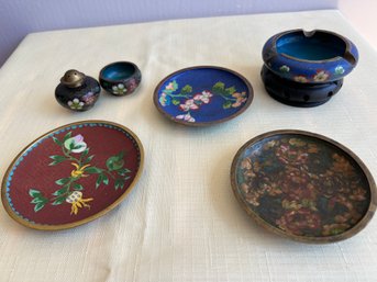 Grouping Of Vintage Chinese Cloisonne