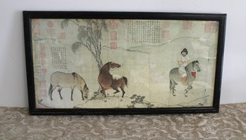 Vintage Three Horse Chinese Art