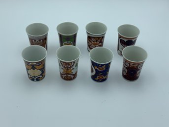 Eight Porcelain Cups