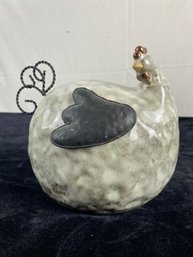 Ceramic Rooster Figurine