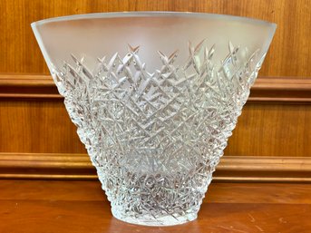 A Vintage Cut Crystal Vase