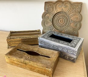 Brass Tissue Box Cases And More