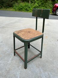 Vintage Steel Shop Stool