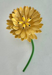 VINTAGE ENAMEL FLOWER BROOCH