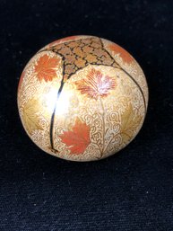 Foliage Decorated Paperweight