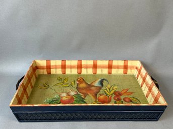 Storehouse Farm Collection Tracy Porter Serving Tray With Metal Handles