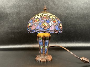 A Petite Stained Glass Lamp